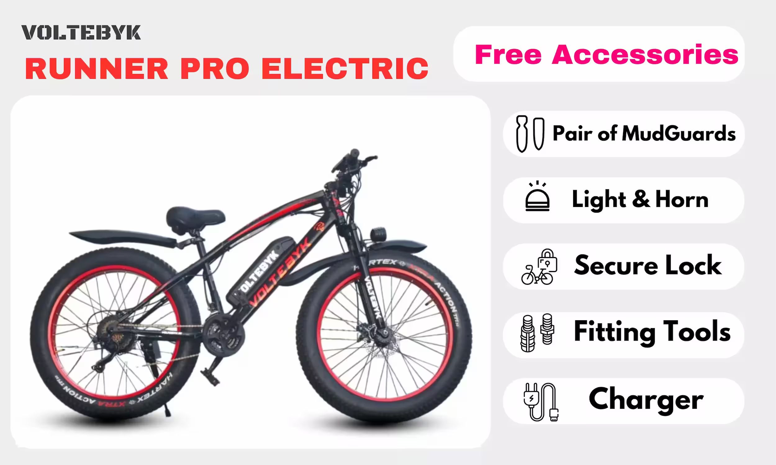 Thumbnail 5 of Runner Pro Electric FatBike 13 AH - Green - Electric from Voltebyk