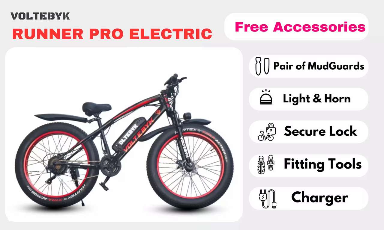 Product Image 6 of Runner Pro Electric Fat Bike | Orange - Electric from Voltebyk