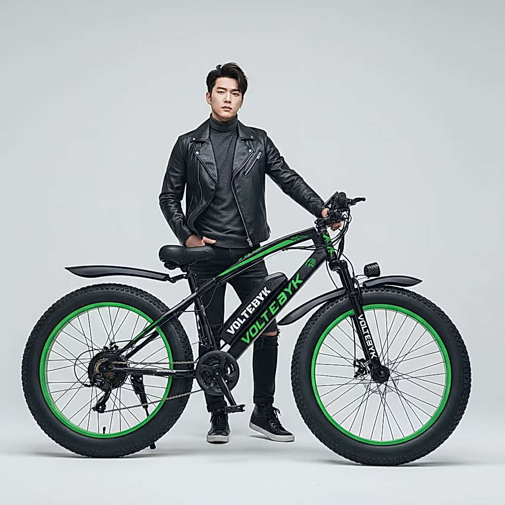 Product Image 2 of Runner Pro Electric FatBike 13 AH - Green - Electric from Voltebyk