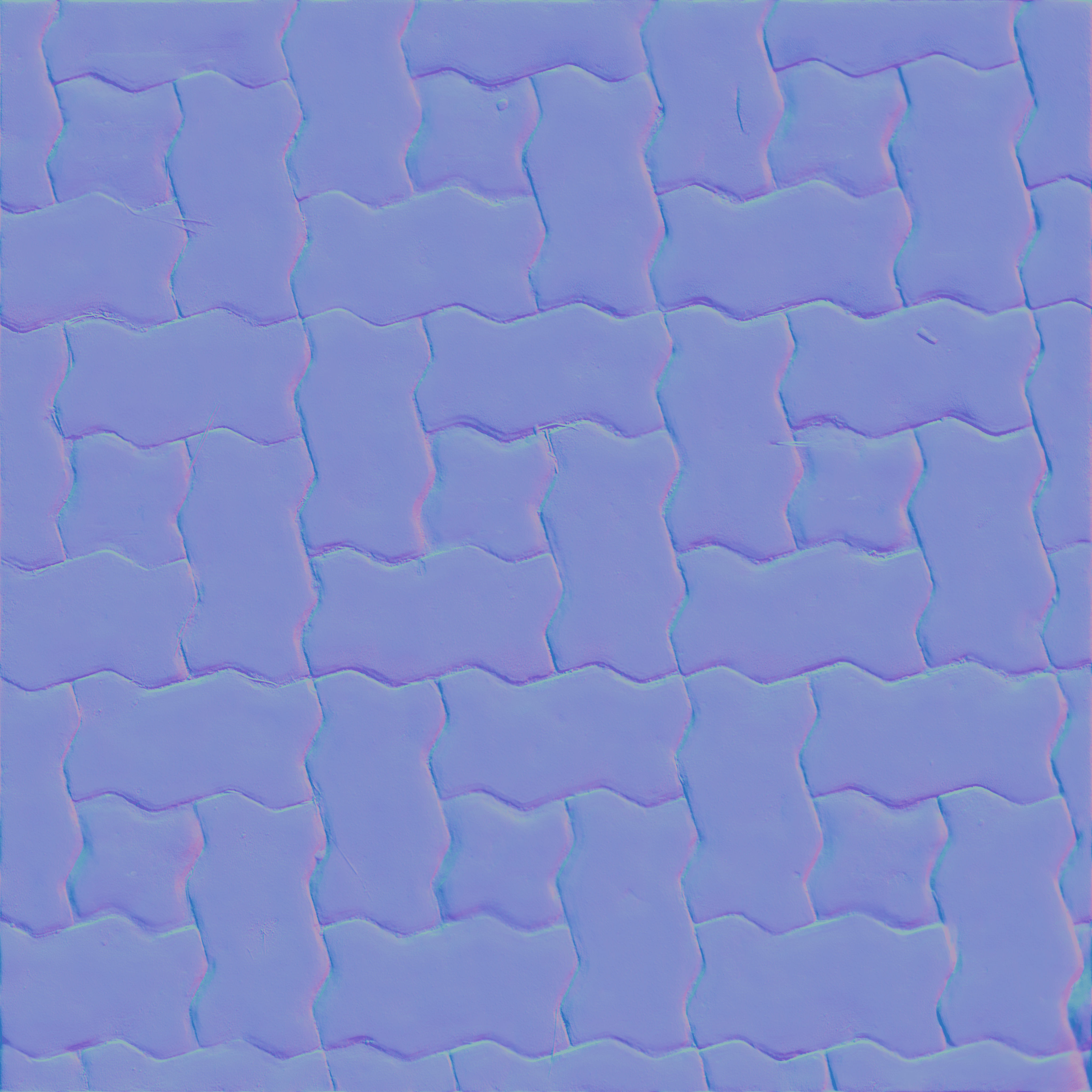 Normal Map Example - Stone Floor Material