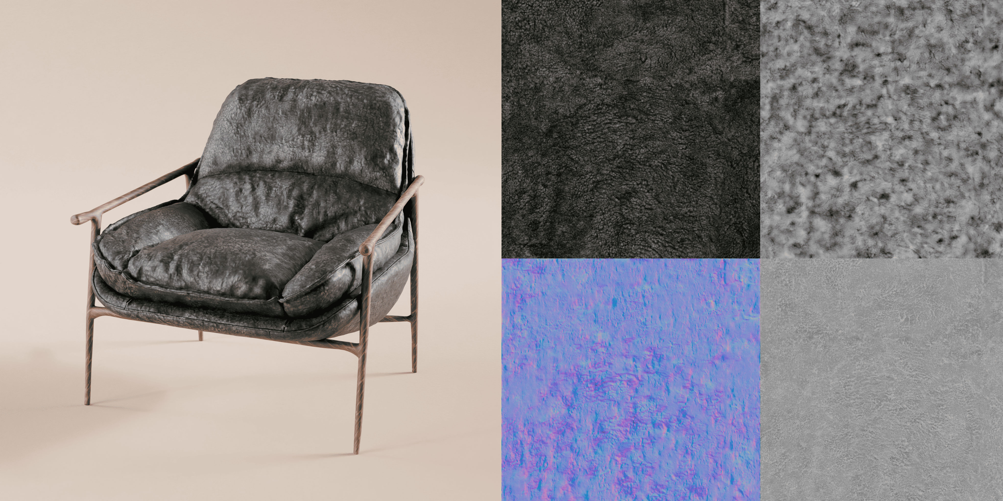 Studio scene with Texturology materials