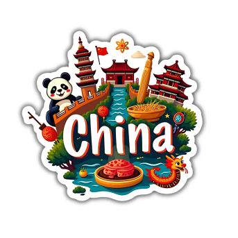 China Country Theme Souvenir Wooden Refrigerator Stylish Fridge Magnet