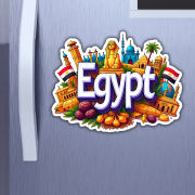Egypt Country Theme Souvenir Wooden Refrigerator Stylish Fridge Magnet Hover