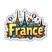 France Country Theme Souvenir Wooden Refrigerator Stylish Fridge Magnet
