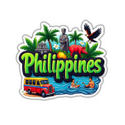 Philippines Country Theme Souvenir Wooden Refrigerator Stylish Fridge Magnet