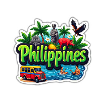 Philippines Country Theme Souvenir Wooden Refrigerator Stylish Fridge Magnet
