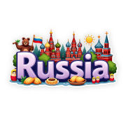 Russia Country Theme Souvenir Wooden Refrigerator Stylish Fridge Magnet