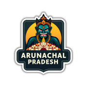 Arunachal Pradesh Indian State Theme Souvenir Wooden Refrigerator Stylish Fridge Magnet