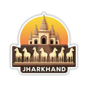 Jharkhand Indian State Theme Souvenir Wooden Refrigerator Stylish Fridge Magnet