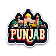 Punjab Indian State Theme Souvenir Wooden Refrigerator Stylish Fridge Magnet
