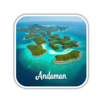 Andaman Theme Souvenir Wooden Refrigerator Stylish Fridge Magnet