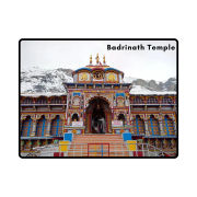 Badrinath Temple Theme Souvenir Wooden Refrigerator Stylish Fridge Magnet