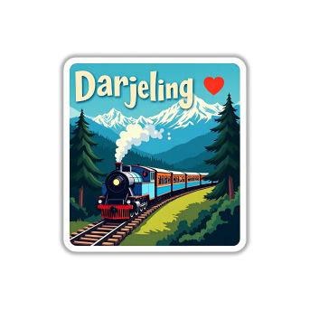 Darjeeling Theme Souvenir Wooden Refrigerator Stylish Fridge Magnet