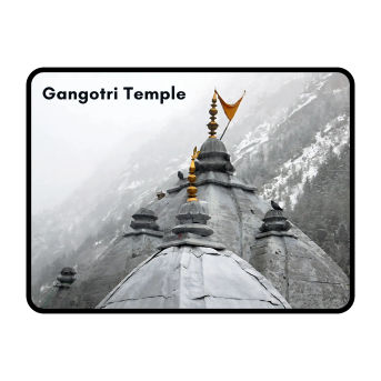 Gangotri Temple Theme Souvenir Wooden Refrigerator Stylish Fridge Magnet