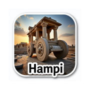 Hampi Theme Souvenir Wooden Refrigerator Stylish Fridge Magnet