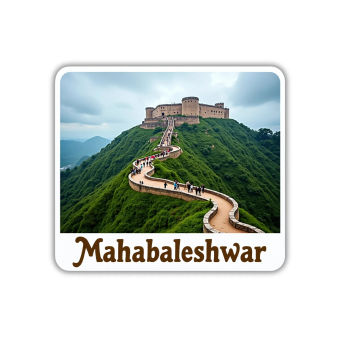 Mahabaleshwar Theme Souvenir Wooden Refrigerator Stylish Fridge Magnet