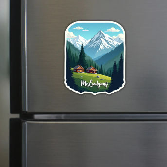 McLeodgajn Theme Souvenir Wooden Refrigerator Stylish Fridge Magnet Hover