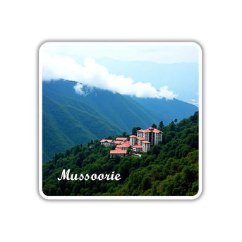 Mussoorie Theme Souvenir Wooden Refrigerator Stylish Fridge Magnet