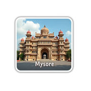 Mysore Theme Souvenir Wooden Refrigerator Stylish Fridge Magnet