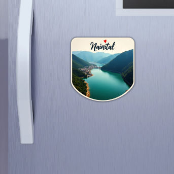 Nainital Theme Souvenir Wooden Refrigerator Stylish Fridge Magnet Hover