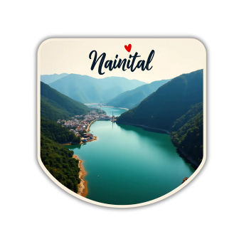 Nainital Theme Souvenir Wooden Refrigerator Stylish Fridge Magnet