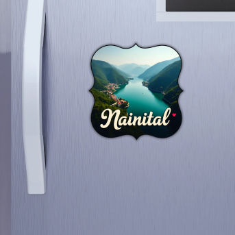 Nainital Theme Souvenir Wooden Refrigerator Stylish Fridge Magnet Hover