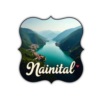 Nainital Theme Souvenir Wooden Refrigerator Stylish Fridge Magnet