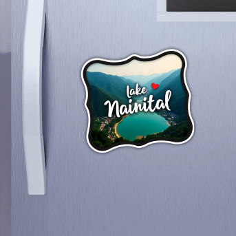 Nainital Theme Souvenir Wooden Refrigerator Stylish Fridge Magnet Hover