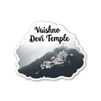 Vaishno Devi Temple Theme Souvenir Wooden Refrigerator Stylish Fridge Magnet