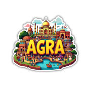 Agra City Theme Souvenir Wooden Refrigerator Stylish Fridge Magnet