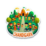 Chandigarh City Theme Souvenir Wooden Refrigerator Stylish Fridge Magnet
