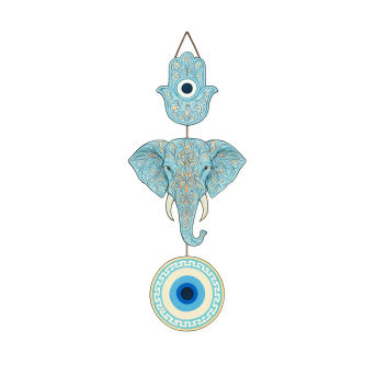 Elephant Wooden Wall Hanging for Home & Kitchen Decor