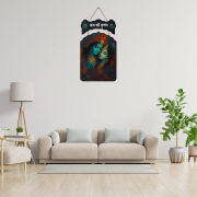 Jai Shree Krishna Wooden Wall Hanging for Home & Kitchen Decor Hover