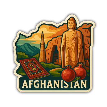 Afghanistan Country Theme Souvenir Wooden Refrigerator Stylish Fridge Magnet