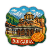 Bulgaria Country Theme Souvenir Wooden Refrigerator Stylish Fridge Magnet