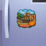 Bulgaria Country Theme Souvenir Wooden Refrigerator Stylish Fridge Magnet Hover