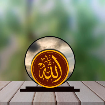 Islam Religious Symbol Allah Car Dashbord Idol Accessories Murti Statue for Home Decor Hover