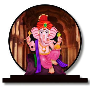Ganesh Ji Idol for Car Dashbord Accessories Murti Statue for Home Decor