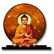 Gautam Buddha Ji Idol for Car Dashbord Accessories Murti Statue for Home Decor