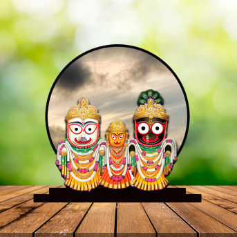 Lord Jagannath Idol for Car Dashbord Murti Statue for Home Decor Hover