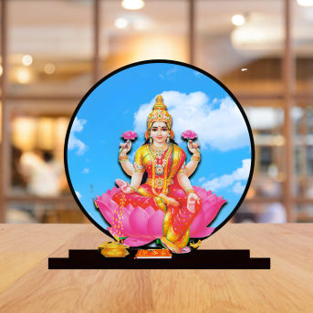 Lakshmi Devi Mata Idol for Car Dashbord Accessories Murti Statue for Home Decor Hover