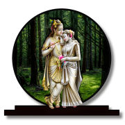 Radhe Krishna Idol for Car Dashbord Accessories Murti Statue for Home Decor