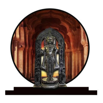 Ram Lalla Idol for Car Dashbord Accessories Murti Statue for Home Decor