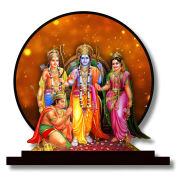Ram Darbar Murti Idol for Car Dashbord Accessories Statue for Home Decor