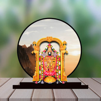Tirupati Balaji Idol for Car Dashbord Accessories Murti Statue for Home Decor Hover