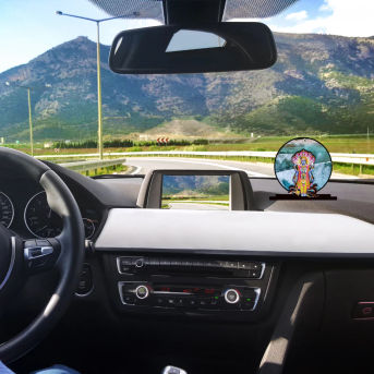 Lord Vishnu Idol for Car Dashbord Accessories Murti Statue for Home Decor Hover