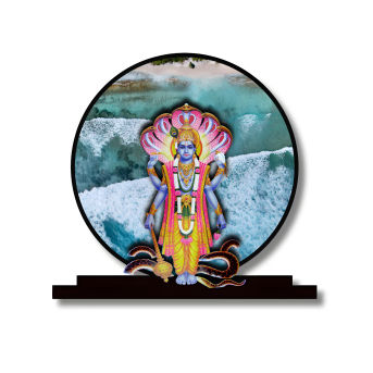 Lord Vishnu Idol for Car Dashbord Accessories Murti Statue for Home Decor