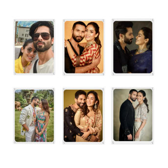 Acrylic Fridge Magnetic Photo Frames with Double Sided Refrigerator Magnet