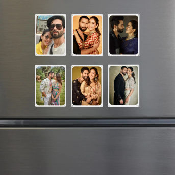 Acrylic Fridge Magnetic Photo Frames with Double Sided Refrigerator Magnet Hover