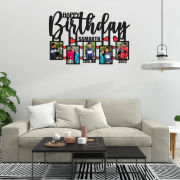 Happy Birthday Your Pictures And Names Customized Collage Photo Frame D5 Hover